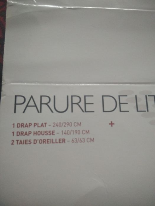 Zestaw 4 częściowy pościeli Parure de lit