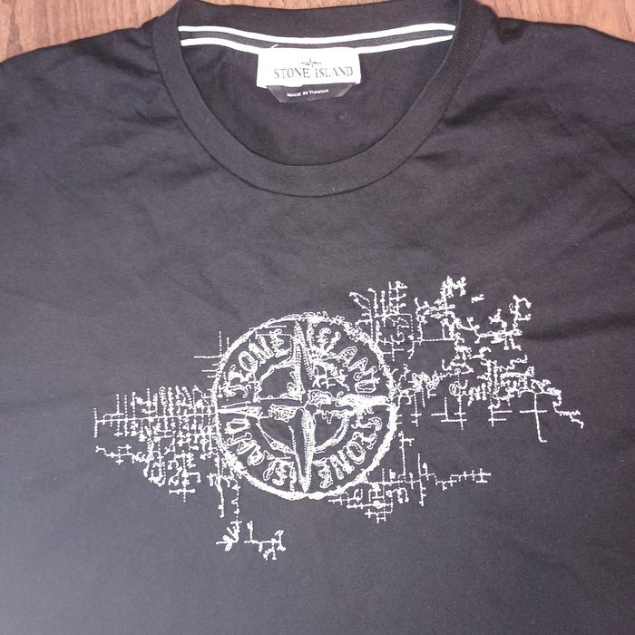 Koszulka Stone Island z haftem Stamp One