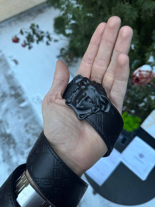 Pasek Versace Czarny – Nowy, elegancki, unisex