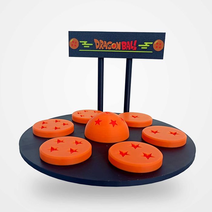 Pedestal das Sete Esferas Dragon Ball Super - Suporte 6 Figuras Menu Super Saiyan