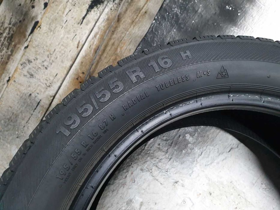 Dwie Opony zimowe 195/55R16 6mm Barum Polaris 3