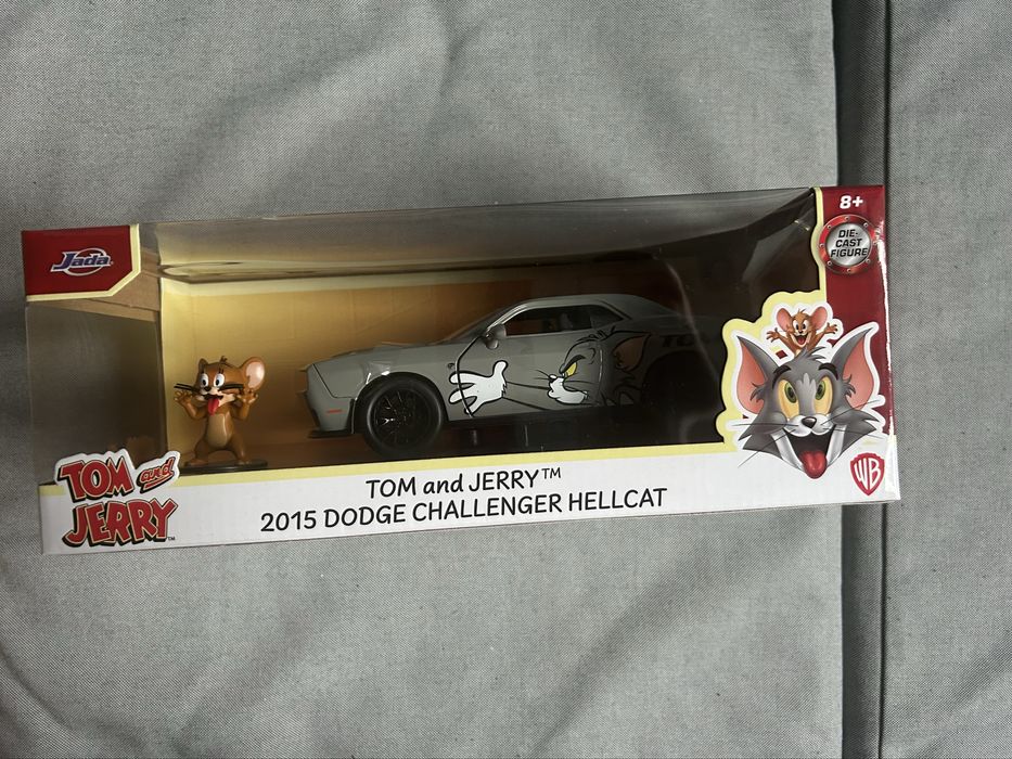 Unikat - Zabawka - „Tom and Jerry 2015 dodge challenger hellcat” -NOWE