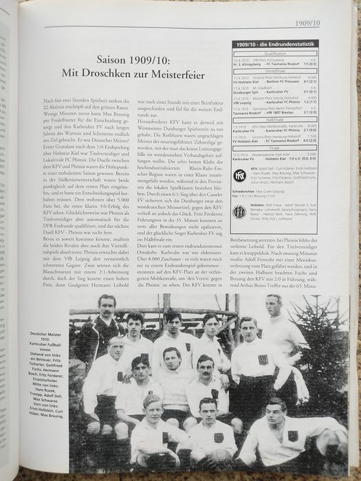 Livro da história da liga da Alemanha de 1890 a 1963