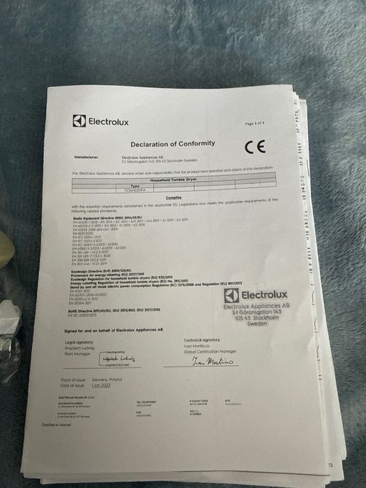 Suszarka Electrolux EW9H278BPlinia PerfectCare 900 z pompą ciepła i silnikiem inwerterowym