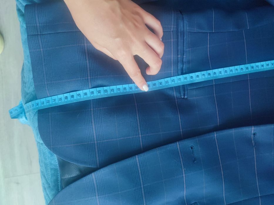 Garnitur męski w kratkę