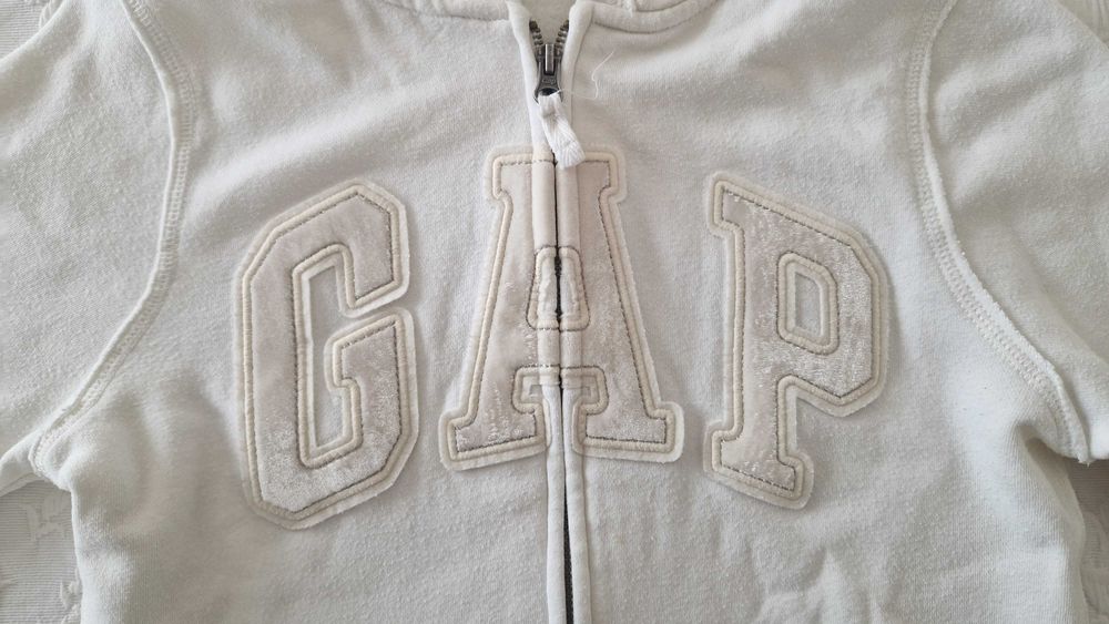 Casaco com Capucho Gap Kids XL - 12 anos branco