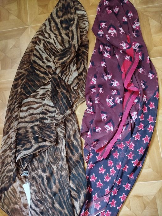 Нові пляжні шифонові парео 140×105 см