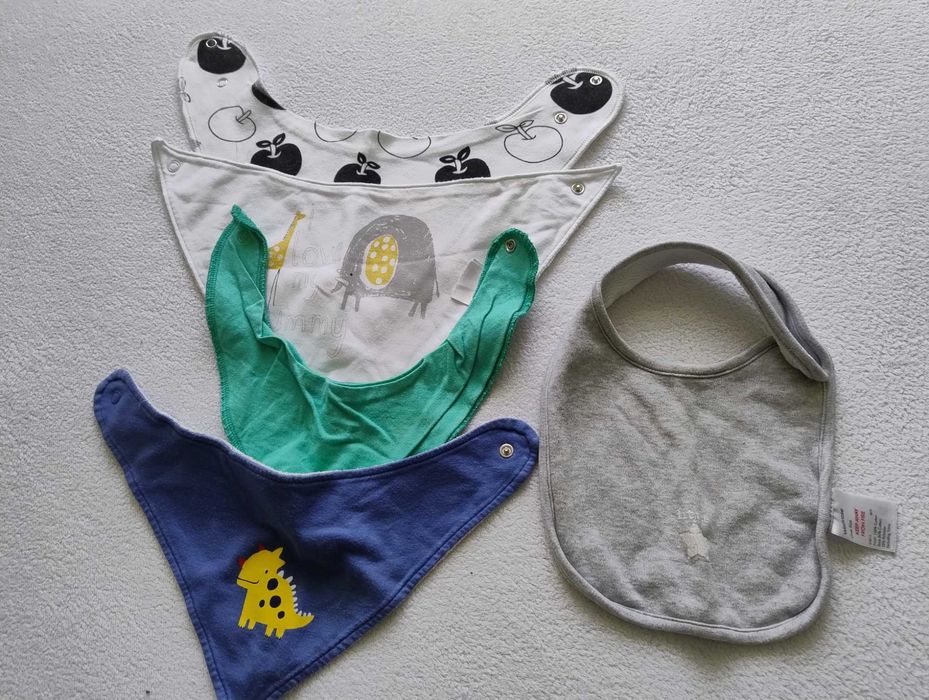 Śliniaki niemowlęce 5 szt