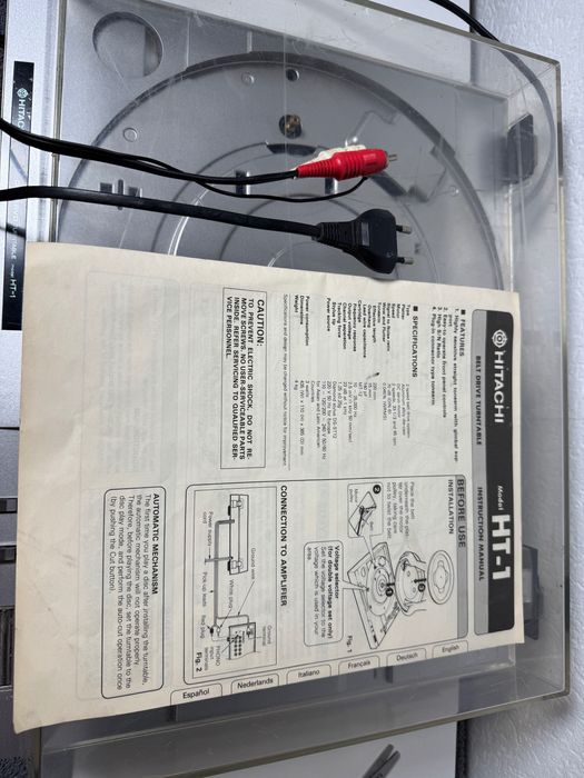 Виниловый проигрыватель Hitachi HT-1 (Japan)