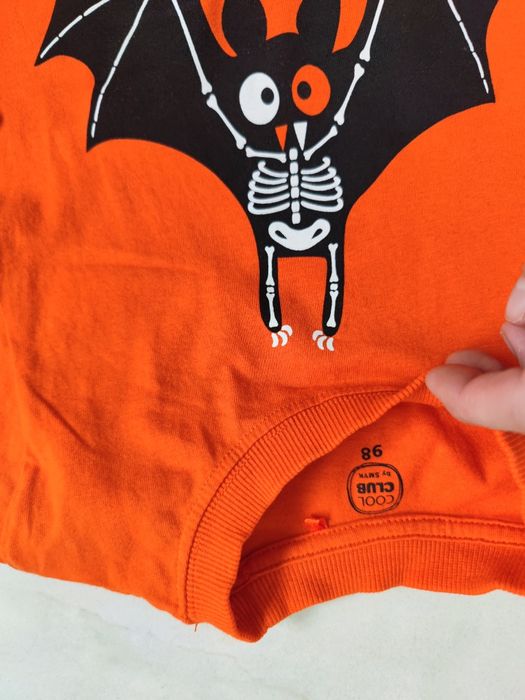 Bluzka z długim rękawem 98 halloween