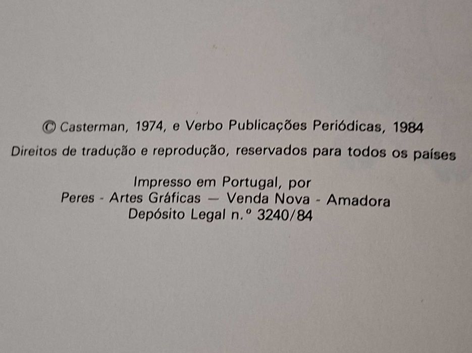 Livro de BD Os 4 Ases e o Picasso Roubado - 1984