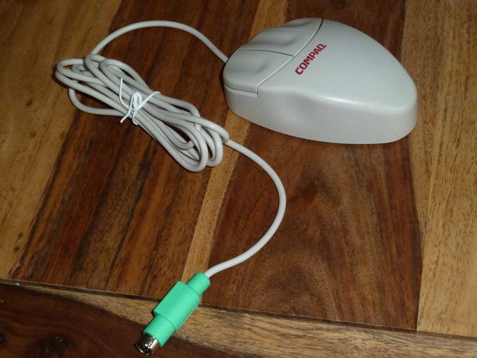 Retro mysz PC - COMPAQ/LOGITECH - PS2 - nowa!