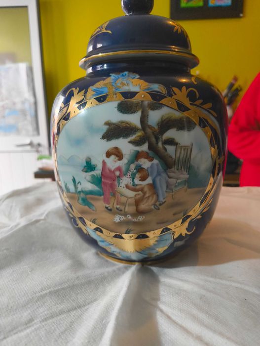 1 vaso de porcelana pote família