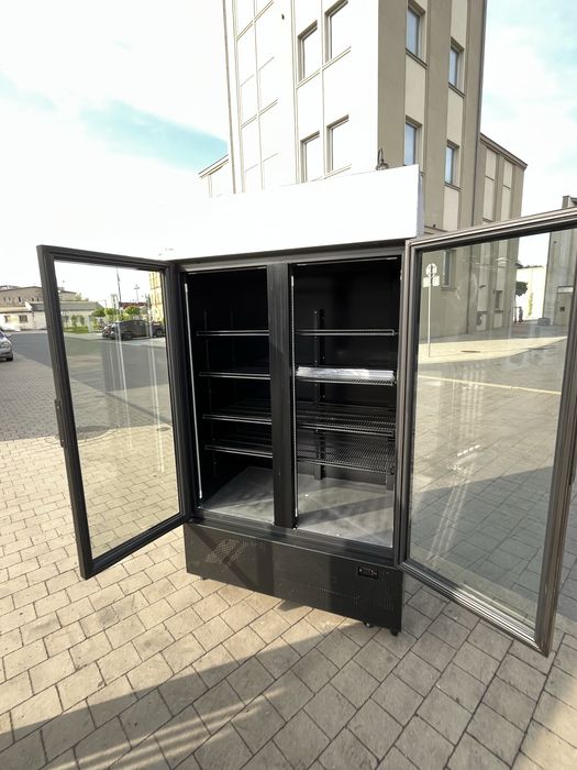 Witryna chłdonicza 120 cm czarna | TRANSPORT GRATIS! +  Gwrancja