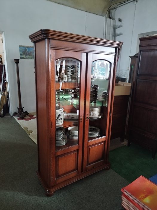 serwantka biblioteka Antyk Vintage oszklona