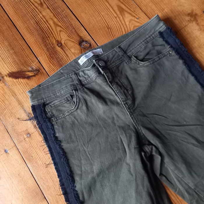 spodnie rurki zara m z lampasami