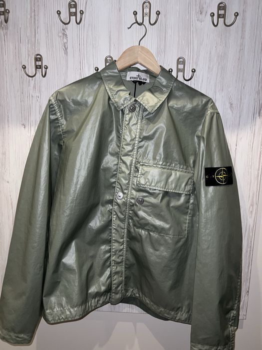 Stone Island Mussola Gommata-Tc Garment Dyed Jacket