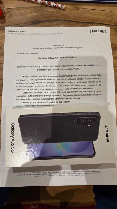 Samsung Galaxy A36 5G Nowy, Gwarancja!!!