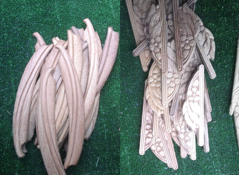 Aplikacje drewniane ozdobniki