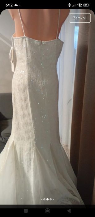 Suknia slubna vintage rybka