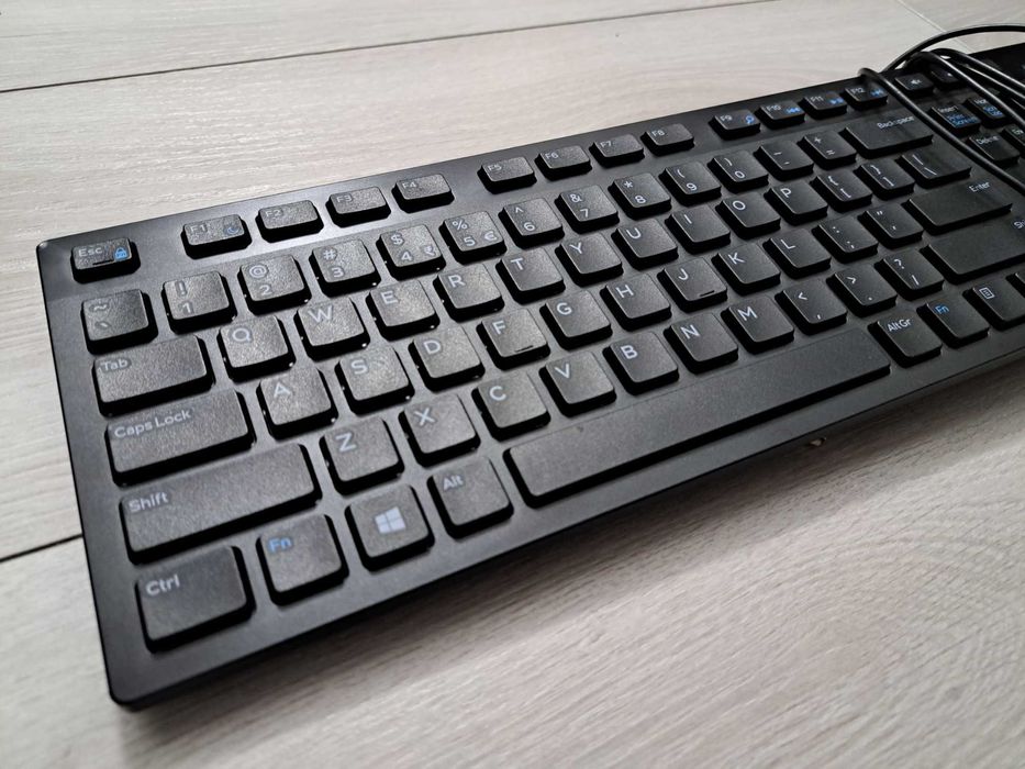 Klawiatura przewodowa DELL KB216t + 2 x mysz DELL (MS116p, MS116t1)