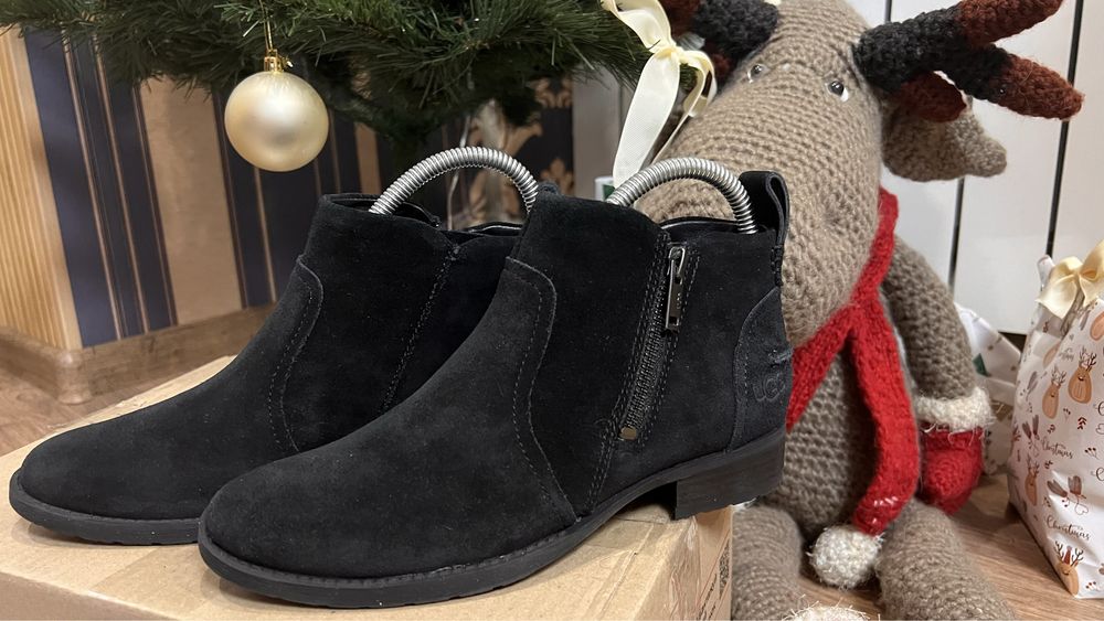 РОЗПРОДАЖ!!Замшеві водонепроникні жіночі ботинки UGG Aureo II, р.36,5.
