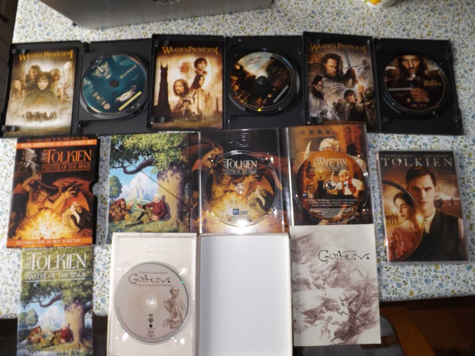 Tolkien  władca pierścieni Gollum kolekcja dvd filmy bajki