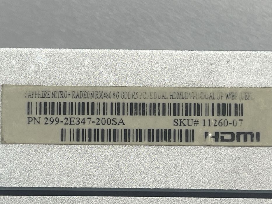 Відеокарта Rx 480 8gb Sapphire Nitro