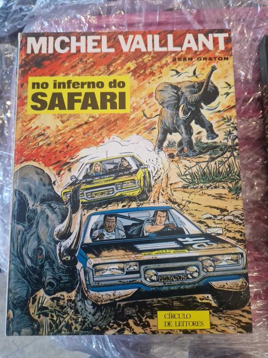 Livro BD Michel Vaillant No Inferno do Safari Jean Graton