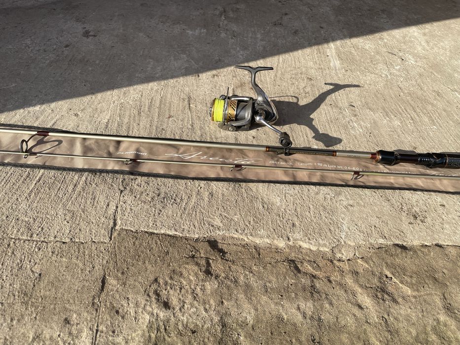 Продам риболовний комплект. Все що на фото спінінг.