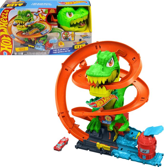 Ігровий набір Hot Wheels Атака вогняного Ті-Рексу