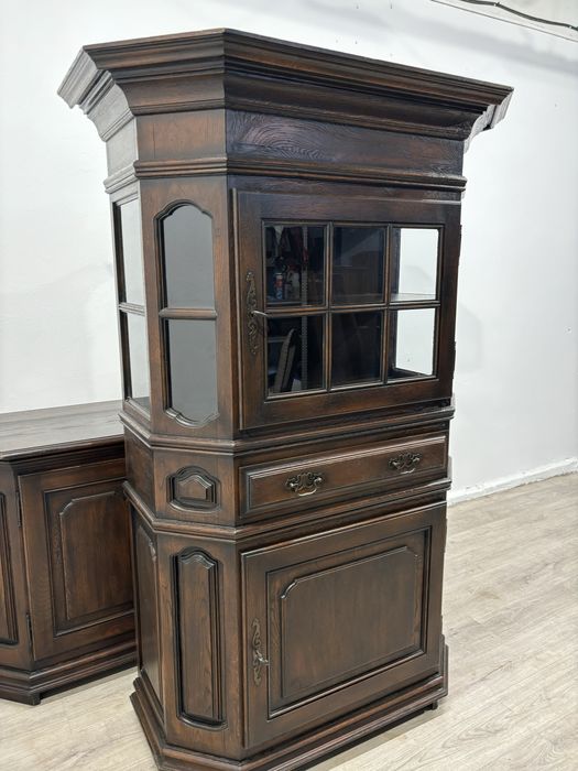 Piękny dębowy komplet mebli do jadalni