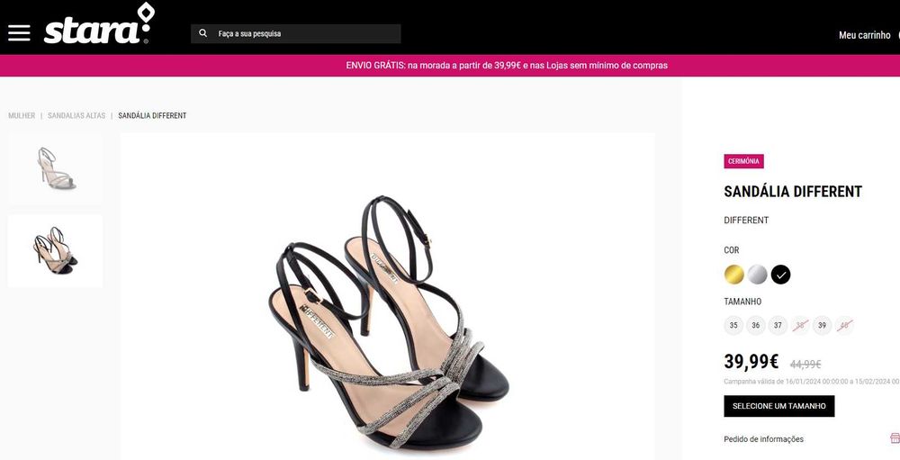 Sandálias Salto Alto - Different