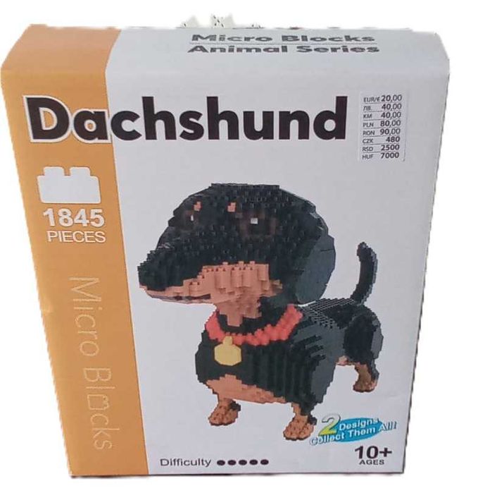 Jamnik mini klocki 1845 szt. kolekcja Pepco 10+ stopień trudności 5/5