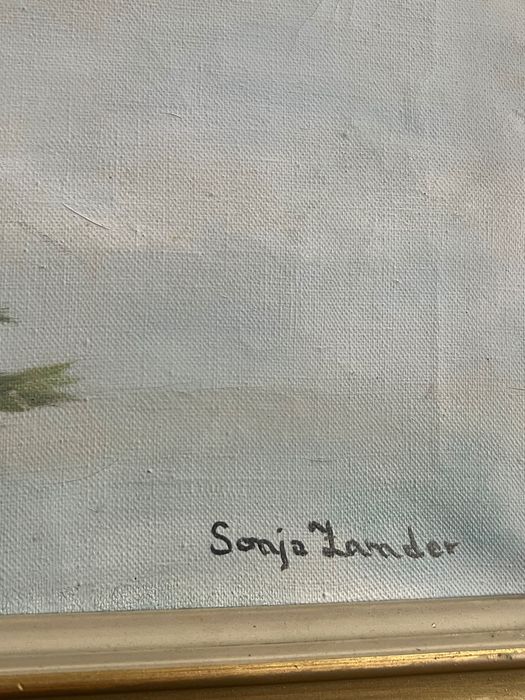 Obraz olejny malowany na płótnie bardzo  duży