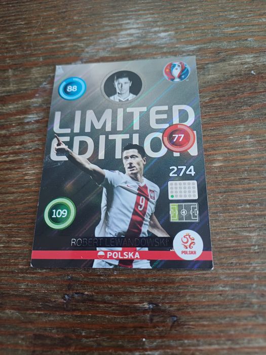 Karta Panini Lewandowski limited ediction Euro 2016