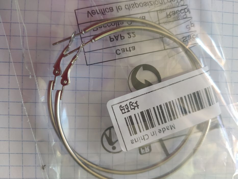 Nowe kolczyki koła w kolorze srebra
