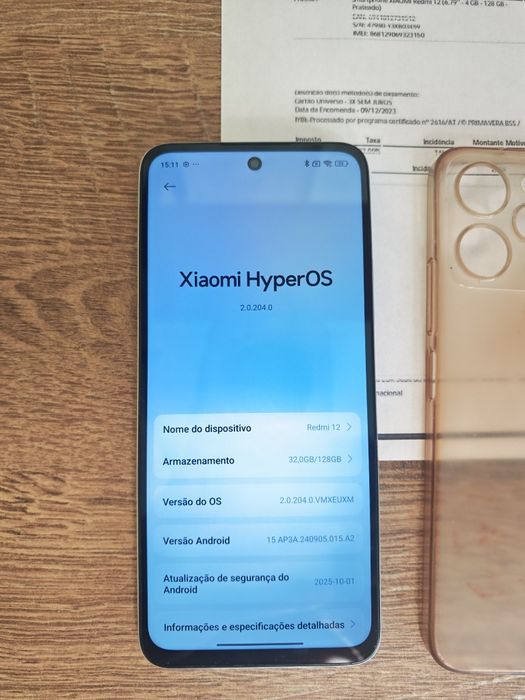 Xiaomi Redmi 12 6.67" 4GB/128GB Prateado C/Garantia  Aceito Retomas