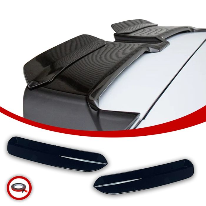 GOLF 4 5 6 7 8 Boczne Dokładki Oettinger Tylne spoilery Czarny Połysk