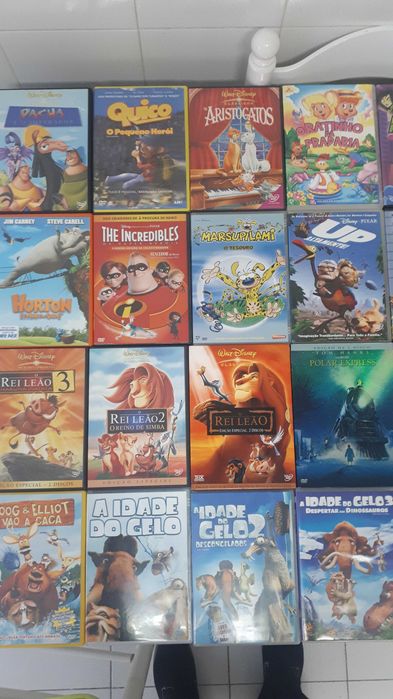 DVD´s de banda desenhada 98 unidades todos originais