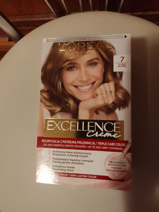 Farba do włosów Loreal excellence 7 nowa