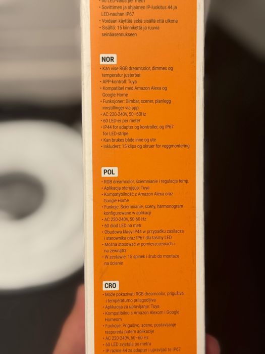 Neon / taśma LED 5 m na zewnątrz Denver LCO-551 SMART Tuya