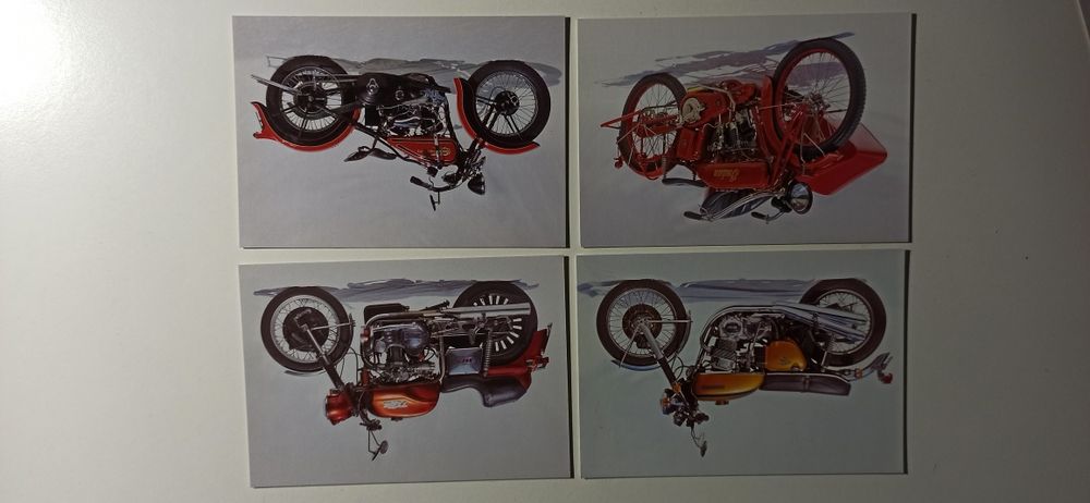 Colecção Expo98, 12 postais século das motos