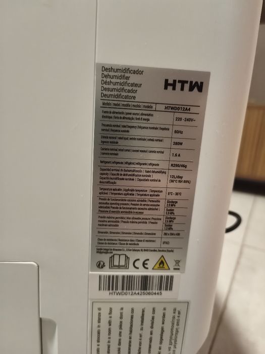 Desumidificador HTW 12 litros