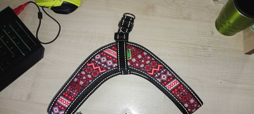 Нейлонова шлея "Вишиванка" для собак XL-обхват грудей 56-62 см