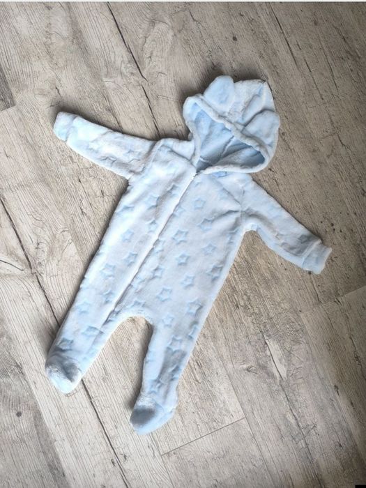Плюшевий комбінезон чоловічок ромпер сліп 74 р. 6-9 місяців