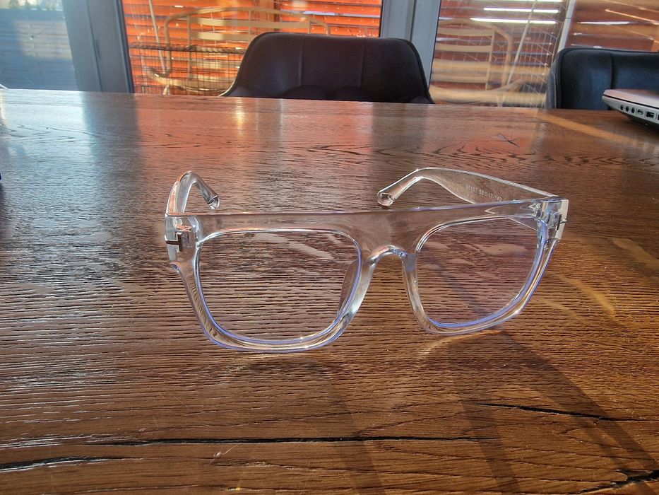 Oprawki okularowa, transparentna, gruba