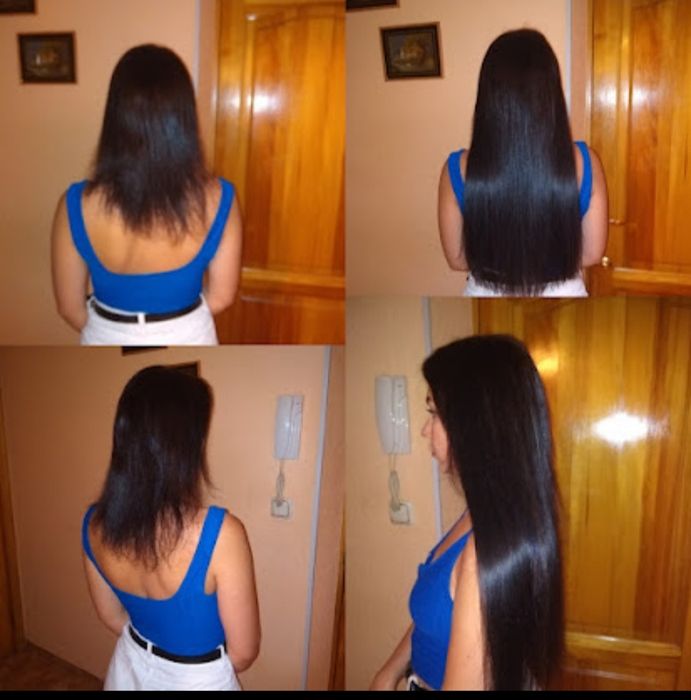 Наращивание волос нано микро станда́рт, кератиновое выпрямление  волос