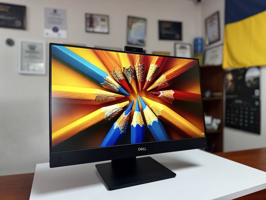 Моноблок Dell OptiPlex 7460 All-in-One / i3-8100 / 8GB / 256GB SSD / 24" Full HD