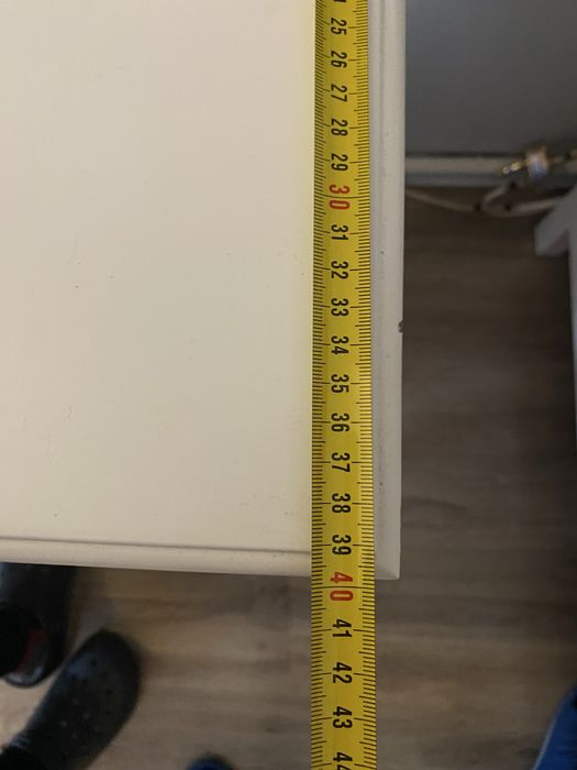 Toaletka biala z lustrem